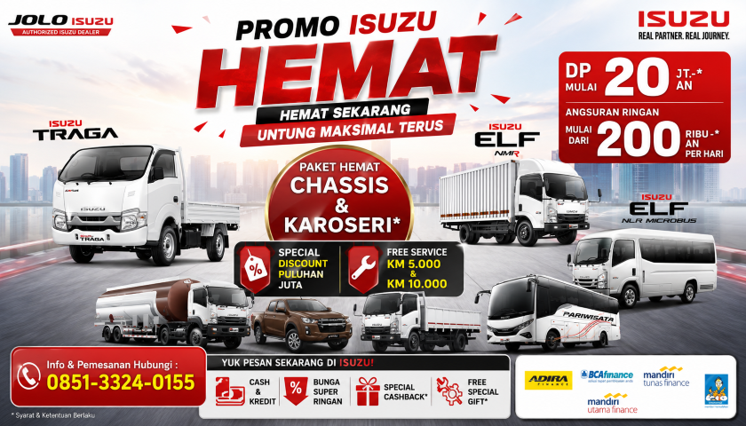 Promo Isuzu Hemat: Hemat Sekarang, Untung Maksimal Terus